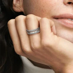 Pandora Bague<Bague Signature Argentée pour Femme