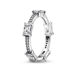 Pandora Bague<Bague Timeless - Rectangles Pavés Scintillants