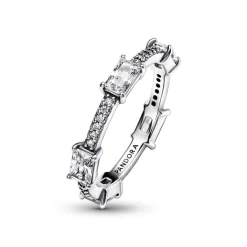Pandora Bague<Bague Timeless - Rectangles Pavés Scintillants