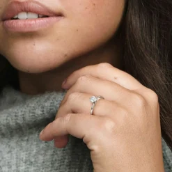 Pandora Bague<Bague Solitaire Cœur Incolore Moments