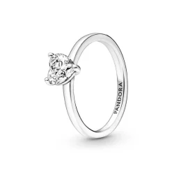 Pandora Bague<Bague Solitaire Cœur Scintillant - Timeless