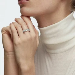 Swarovski Bague<BAGUE 5586163 - Bague dorée pierres étincelantes