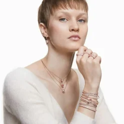 Swarovski Bague<BAGUE 5586163 - Bague dorée pierres étincelantes