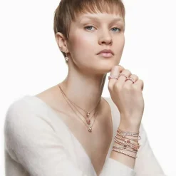 Swarovski Bague<Bague Bijoux VITTORE:RING MARQUISE CZWH/ROS - Bague Cristaux doré rose Femme