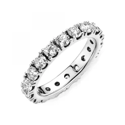 Pandora Bague<Bague Éternité cristaux blanc Timeless -Argent