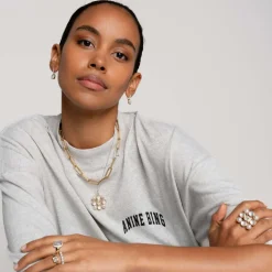 Ti Sento Bague<Bague - 12322PW Rhodié Et Perles Synthétiques Serti Rail Argent