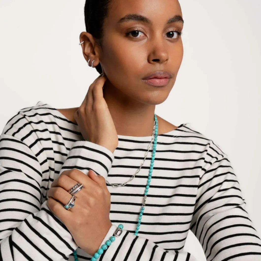 Ti Sento Bague<Bague - 12319SI Rhodié Effet Matelassé Argent