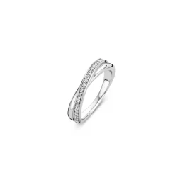 Ti Sento Bague<Bague 1953ZI - Bague Cristaux Blancs Femme Argent