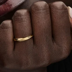 Pandora Bague<Bague Torsadée Métal Doré 163888C00