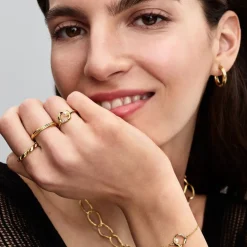 Pandora Bague<Bague Torsadée Métal Doré 163888C00