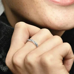 Pandora Bague<Bague Torsades Scintillante Timeless Argent 925/1000ᵉ