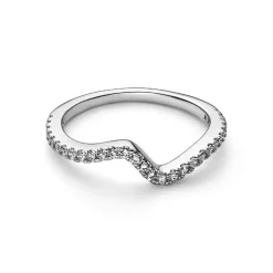 Pandora Bague<Bague Vague Scintillante argent