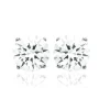 Maison de la Bijouterie Boucles D'Oreilles<Boucles d'oreille Puces Oxydes mixte argent rhodié serti griffe classique - Z5055Z0V