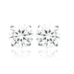 Maison de la Bijouterie Boucles D'Oreilles<Boucles d'oreille Puces Oxydes mixte argent rhodié serti griffe classique - Z5055Z0V