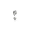 Guess Bijoux Boucles D'Oreilles<Boucles D'Oreille Edgy Styles Acier Rhodié Et Pampille Perle 24 Mm