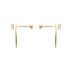 Maison de la Bijouterie Boucles D'Oreilles<Boucles d'oreille femme plaqué or blanc serti clos - Y5463Z0