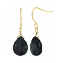 Angèle M Bijoux Boucles D'Oreilles<Boucles d'oreilles - B2499-NOIR - Angèle M Doré