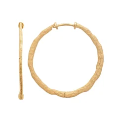 Maison de la Bijouterie Boucles D'Oreilles<Boucles d'oreilles créoles femme 40mm plaqué or Y635040