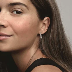 Pandora Boucles D'Oreilles<Boucles d'oreilles Créoles Porte-Charms Moments Moments - 299532C00 Argent