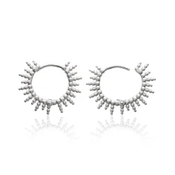 Maison de la Bijouterie Boucles D'Oreilles<Boucles d'oreilles créoles soleil Argent W6YZ500