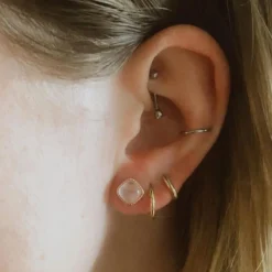 Kosma Paris Boucles D'Oreilles<Boucles d'oreilles Dorées Roses BES25133-GR Doré rose