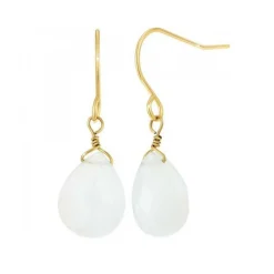 Angèle M Bijoux Boucles D'Oreilles<Boucles d'oreilles Femme B2499-BLANC - Angèle M Doré