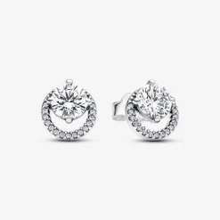 Pandora Boucles D'Oreilles<Boucles d'oreilles femme en argent sterling avec zircons