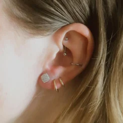 Kosma Paris Boucles D'Oreilles|Bague<Boucles d'oreilles femme Ella - Argenté BES25050-R Blanc