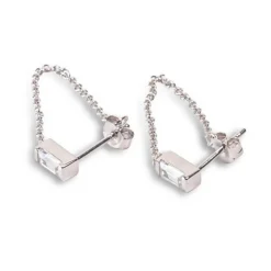 Kosma Paris Boucles D'Oreilles<Boucles d'oreilles femme Pavia - Argenté BES25072-R Blanc