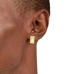 Lacoste Boucles D'Oreilles<Boucles d'oreilles Homme Backhand - 2040436 Acier Doré