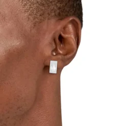 Lacoste Boucles D'Oreilles<Boucles d'oreilles Homme Backhand - 2040435 Acier Argent