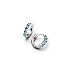 Pandora Boucles D'Oreilles<Boucles d’Oreilles Huggies Bleu Clair 293849C01