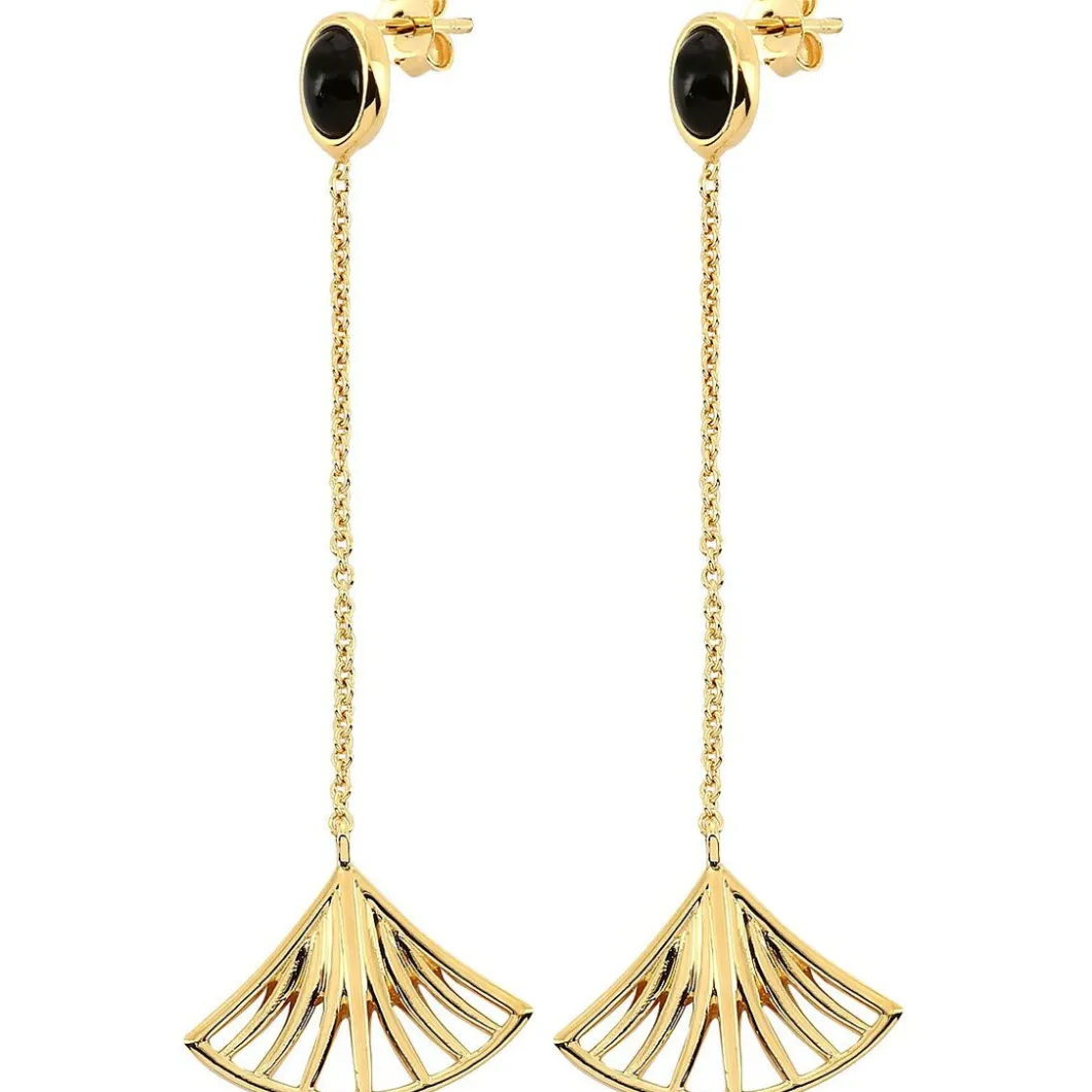 Kosma Paris Boucles D'Oreilles<Boucles d'oreilles - Collection Arielle & Onyx Noir Doré