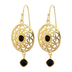 Kosma Paris Boucles D'Oreilles<Boucles d'oreilles - Collection Stella & Onyx Noir Doré