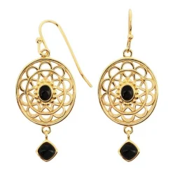 Kosma Paris Boucles D'Oreilles<Boucles d'oreilles - Collection Stella & Onyx Noir Doré