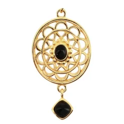 Kosma Paris Boucles D'Oreilles<Boucles d'oreilles - Collection Stella & Onyx Noir Doré