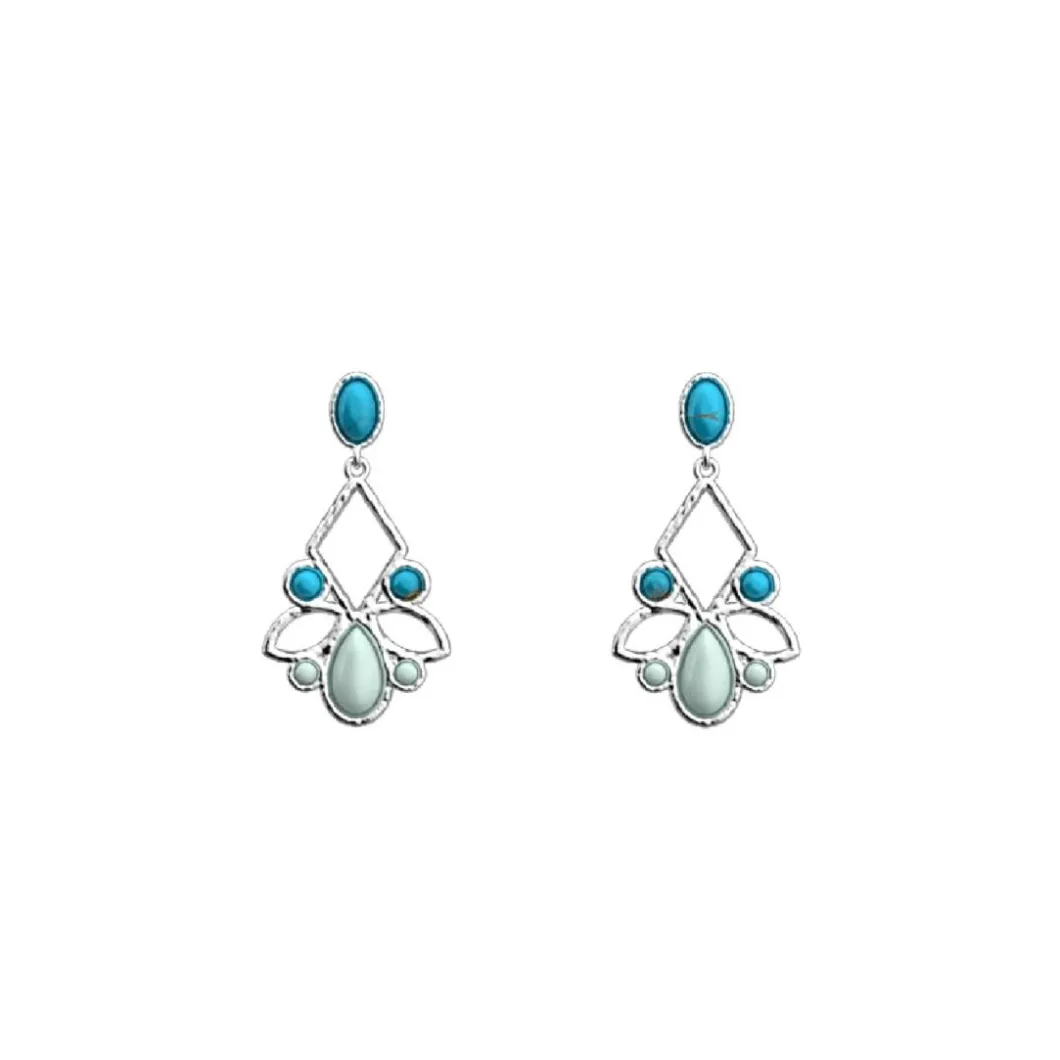 Les Georgettes Boucles D'Oreilles<Boucles d'oreilles Argent Agate P-Rosace 16 Mm