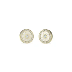 Guess Bijoux Boucles D'Oreilles<Boucles D'Oreilles Love Guess Acier Doré Puces Et Zircon Cubique Central 12 Mm