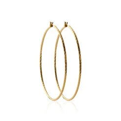 Maison de la Bijouterie Boucles D'Oreilles<Boucles d'oreilles plaqué or créoles 60mm Y6Z4U60