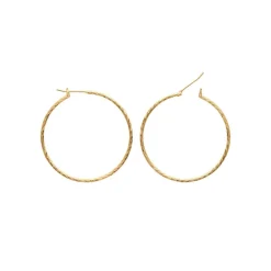 Maison de la Bijouterie Boucles D'Oreilles<Boucles d'oreilles plaqué or créoles 40mm Y6Z4U40