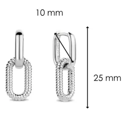 Ti Sento Bague<Boucles d'oreilles Wonders of Past and Future 7831ST Femme Argent