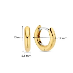 Ti Sento Boucles D'Oreilles<Boucles D'Oreilles - 7811YS Argent Anneaux Doré