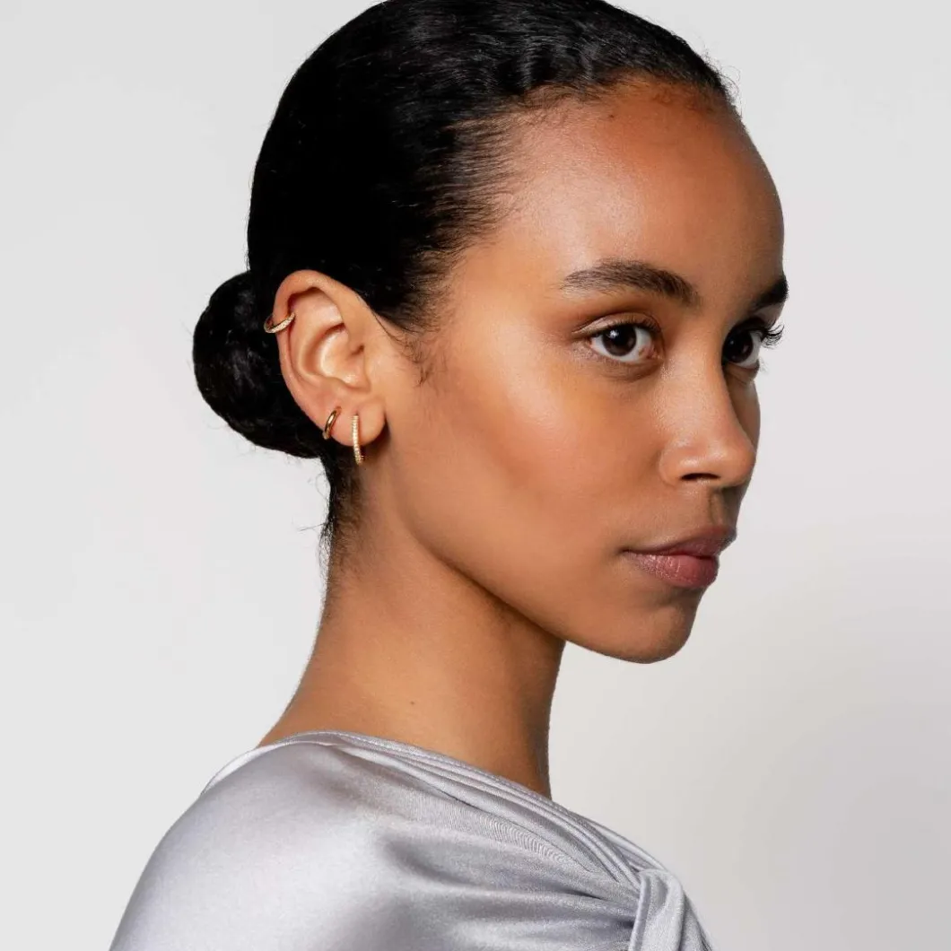 Ti Sento Boucles D'Oreilles<Boucles D'Oreilles - 7959ZY Argent Créoles Et Pavage Doré