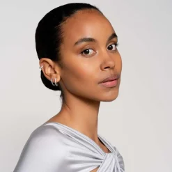 Ti Sento Boucles D'Oreilles<Boucles D'Oreilles - 7959ZI Rhodié Créoles Et Pavage Argent