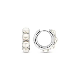 Ti Sento Boucles D'Oreilles<Boucles D'Oreilles - 7962PW Rhodié Et Perles Synthétiques Argent