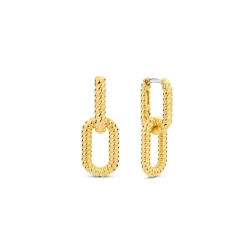 Ti Sento Boucles D'Oreilles<Boucles D'Oreilles - 7963SY Argent Doré Effet Tressé