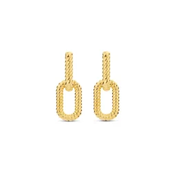 Ti Sento Boucles D'Oreilles<Boucles D'Oreilles - 7963SY Argent Doré Effet Tressé