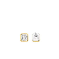 Ti Sento Boucles D'Oreilles<Boucles D'Oreilles - 7967ZY Argent Doré Et Oxydes Carrés