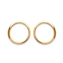 Maison de la Bijouterie Boucles D'Oreilles<Boucles oreilles anneau plaqué or Y5Y3Z00