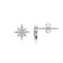 Maison de la Bijouterie Boucles D'Oreilles<Boucles oreilles fantaisie étoile oxyde et argent Z53YVZ0